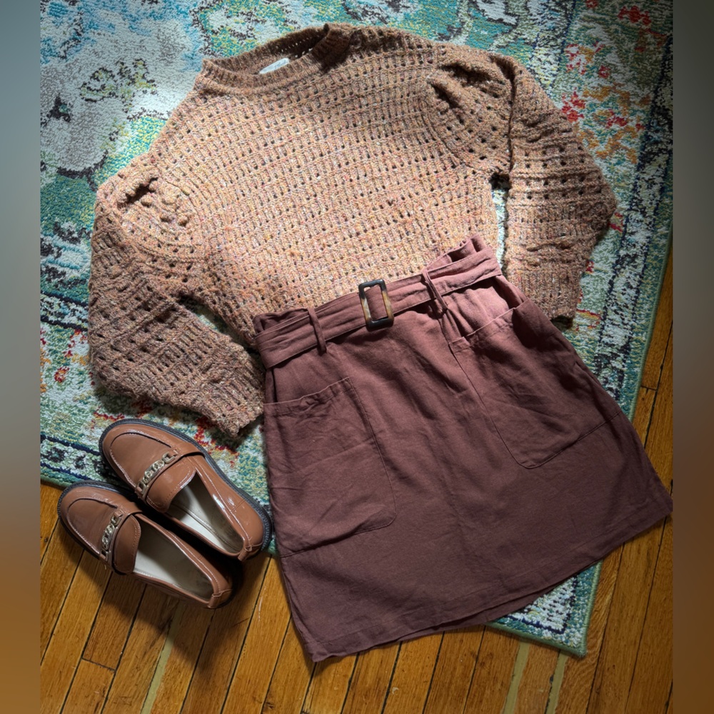 Brown Skirt with belt 🤎